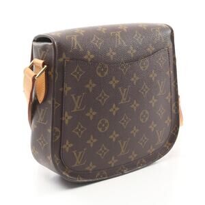 Louis Vuitton Bag Leather Brown Canvas Cloud Monogram Shoulder Saint